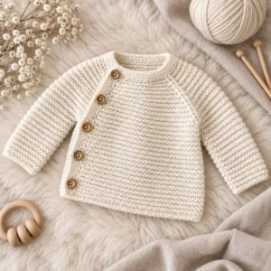 Baby Wrap Cardigan – Baby Cardigan Knitting Pattern
